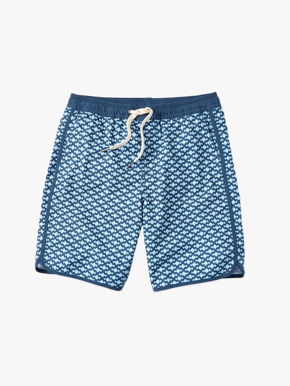 Fair Harbor Youth XL Blue Patterned Swim Trunks like new